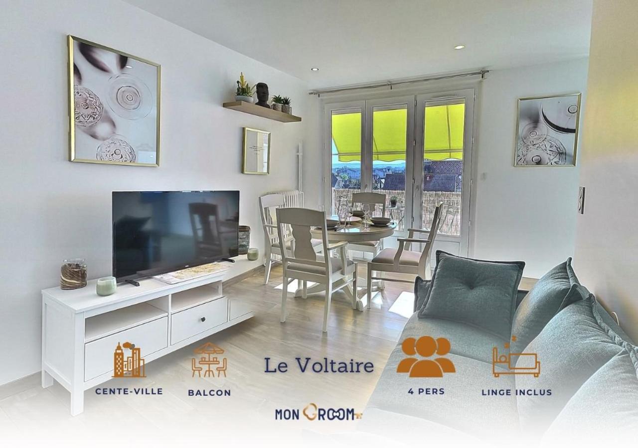 Le Voltaire - Balcon - 2 Chb - 3 Lits - 2 Min Gare Et Cente-Ville - Mon Groom Troyes Buitenkant foto